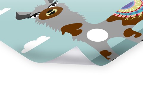 Alpaka im Wolkenmeer