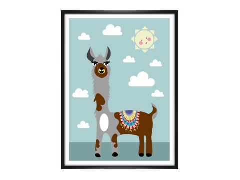 Alpaka im Wolkenmeer