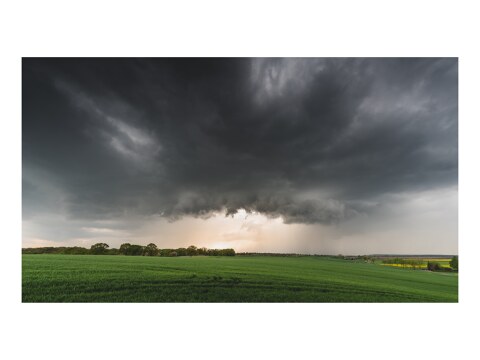 Aufziehende Gewitterzelle