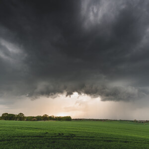 Aufziehende Gewitterzelle