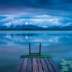 Blaue Stunde am Hopfensee