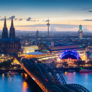 Blaue Stunde in Koeln