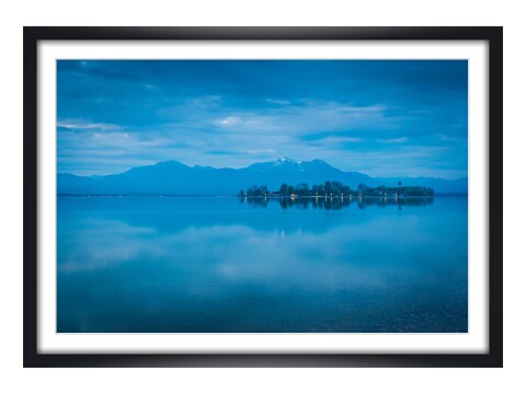 Blauer Morgen am Chiemsee