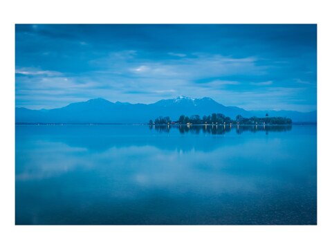Blauer Morgen am Chiemsee