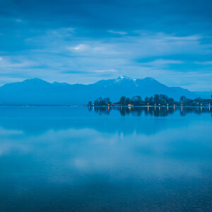 Blauer Morgen am Chiemsee