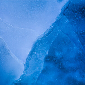 Blue ice cracks