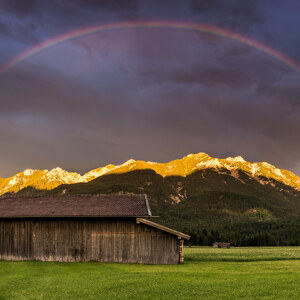Bunter Sommerabend im Karwendel