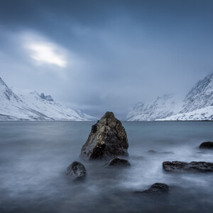 Fels in der Brandung