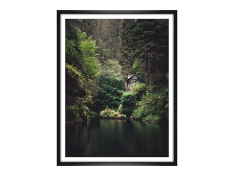 Huette am Edmundsklamm Boehmische Schweiz