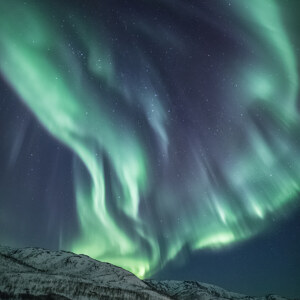 Polarlicht am Fjord