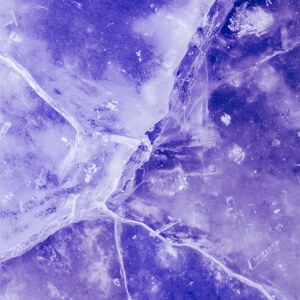 Purple ice cracks