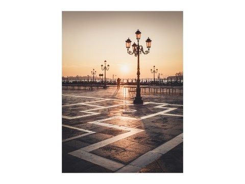 Sonnenaufgang am Piazza San Marco Venedig