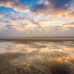 Sonnenaufgang am Wattenmeer
