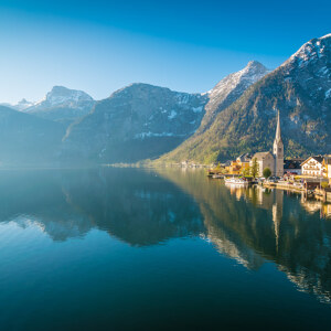 Sonnenaufgang in Hallstatt