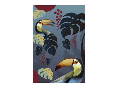 Tukan im Monstera Jungle