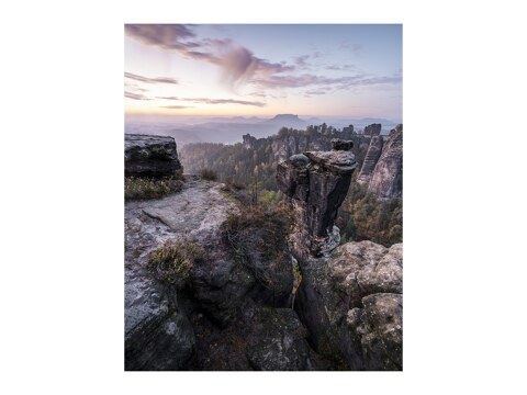 Wehlnadel mit Basteiaussicht Elbsandsteingebirge - Saechsische Schweiz