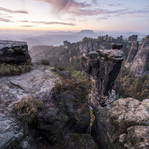Wehlnadel mit Basteiaussicht Elbsandsteingebirge - Saechsische Schweiz