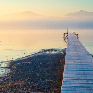 Wintermorgen am Chiemsee