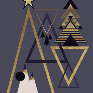 abstract christmas blue