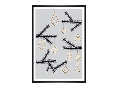 abstract christmas decorations