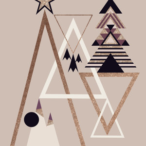 astratto rosa di Natale