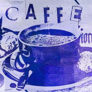 kaffeetasse caffe quatratisch braun