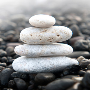 Bild mit Steinen