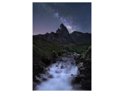 Bild Sternenhimmel Alpen