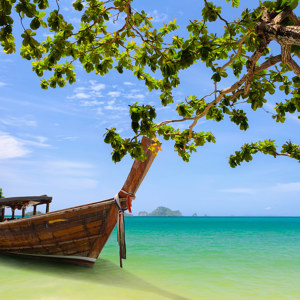 bateaux sur la plage