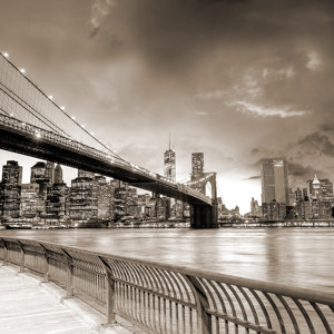 Brooklyn Bridge im Sonnenaufgang