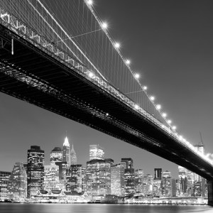 pont de brooklyn noir et blanc