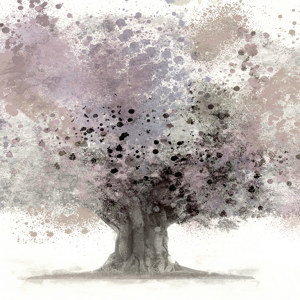 Wasserfarben Baum Bild