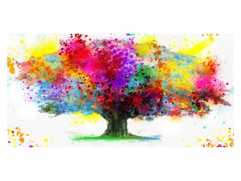 Wasserfarben Baum Bild