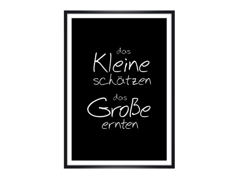 Das Kleine schätzen