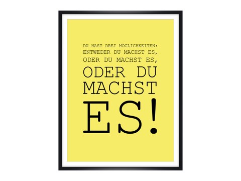 Du machst es Spruch