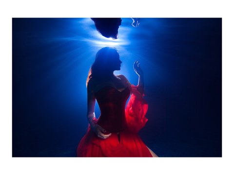 Unterwasser Fotografie Frau