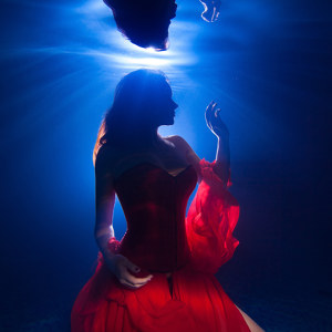 Onderwater fotografie vrouw