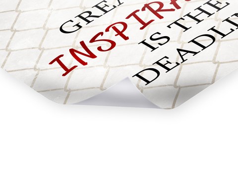 Greatest Inspiration is the Deadline