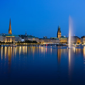 Hamburg Nacht Bild