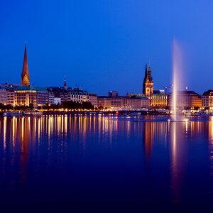 Hamburg Nacht Bild