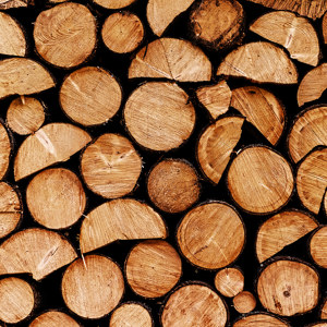 Holz gestapelt