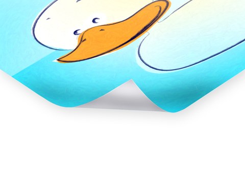 kinderkamer plaatje eend