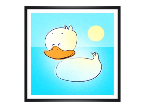 kinderkamer plaatje eend