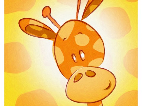 Kinderzimmerbild Giraffe