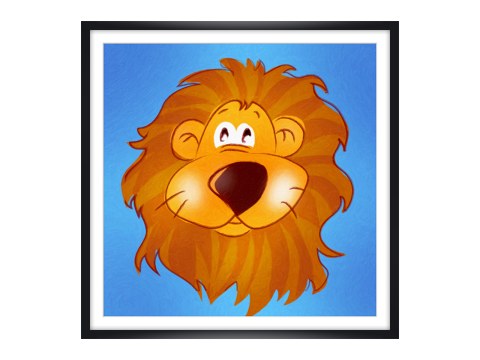 Image chambre d'enfant lion