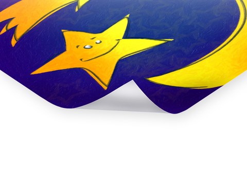 Image chambre d'enfant lune