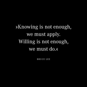 Knowing is not enough