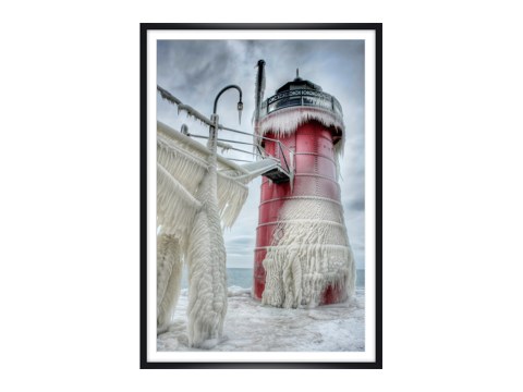 Leuchtturm Eis Fotos