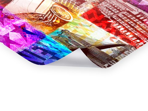 New York Collage in Farbe