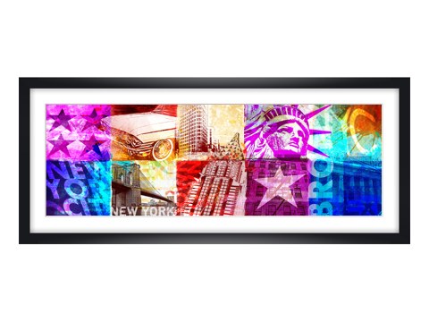 New York Collage in Farbe